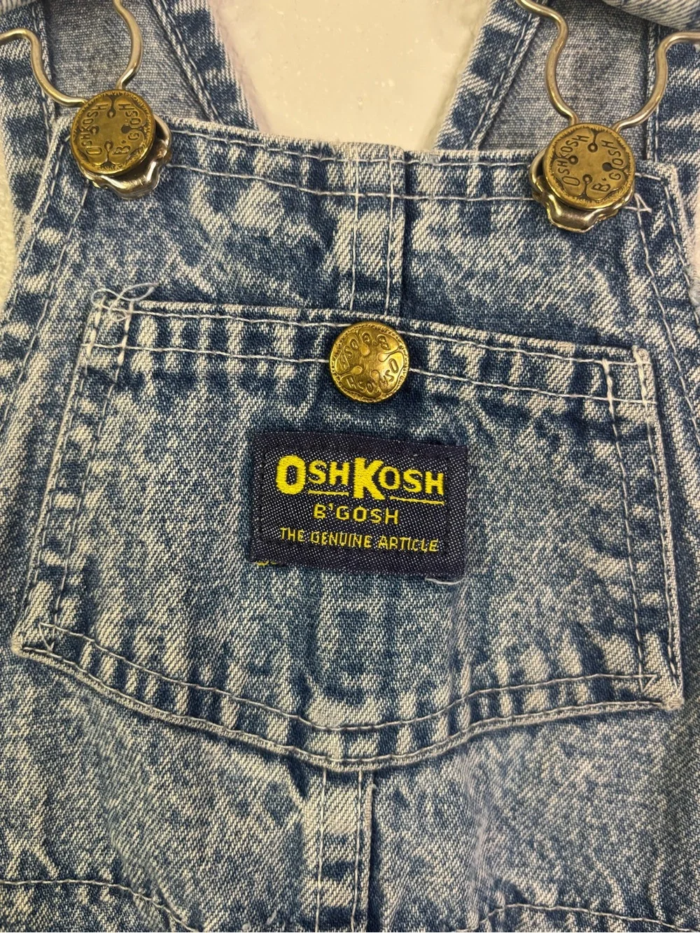 OshKosh B'gosh Vintage Wash Blue Denim Overalls for Kids